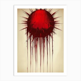 Bloody Spikes Art Print