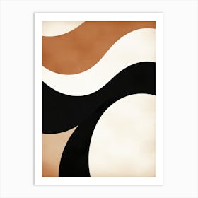 Whispering Ivory Geometries Art Print