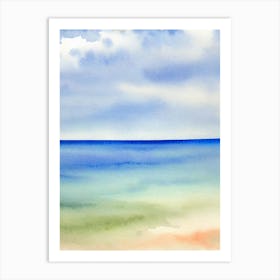 Cala Llombards, Mallorca, Spain Watercolour Art Print