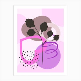 Abstract Floral Painting Art Print