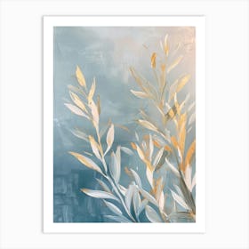 Gold Leaf Canvas Print Art Print