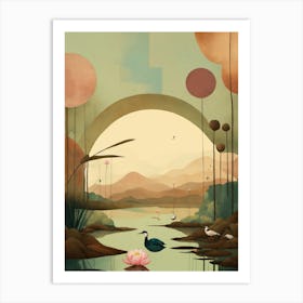 Lily Pond 1 Art Print