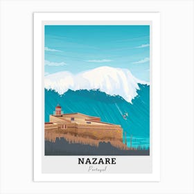 Nazare Portugal Travel Art Print