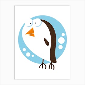 Cartoon Penguin Art Print