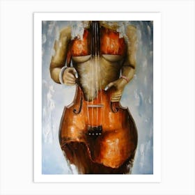 Cello By Sahil Kumar Art Print
