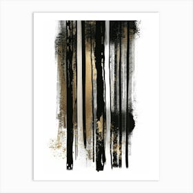 Black And Gold 64 Art Print