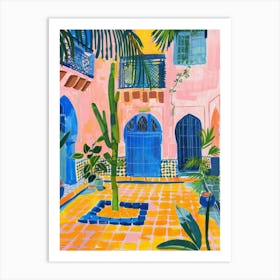 Courtyard In Morocco 1 Art Print