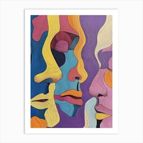 Three Faces 2 Art Print