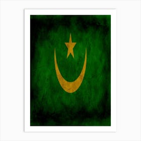 Mauritania Flag Texture Art Print