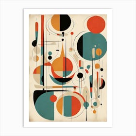 Mid Century Abstract Retros A Art Print 1 1 Art Print