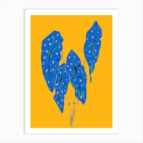 The Plant Series Begonia Maculata Yellow Art Print