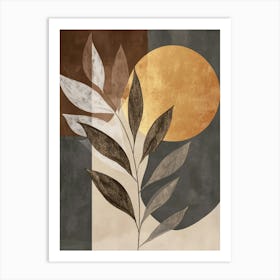 Abstract Leaf Canvas Print 4 Art Print