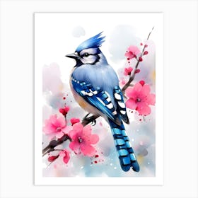 Blue Jay bird Art Print