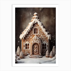 Gingerbread House Art Print