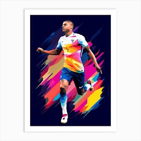 France Soccer Player 2 Art Print