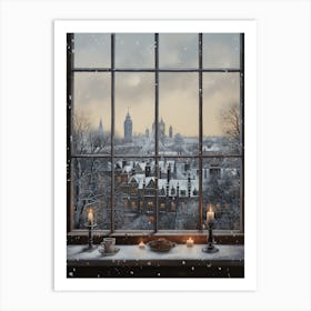 Winter Cityscape London United Kingdom 8 Art Print