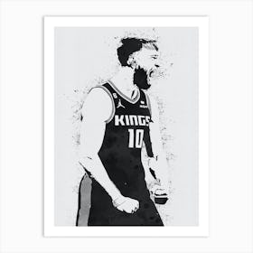 Domantas Sabonis Sacramento Kings Art Print