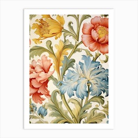 Floral Wallpaper 75 Art Print