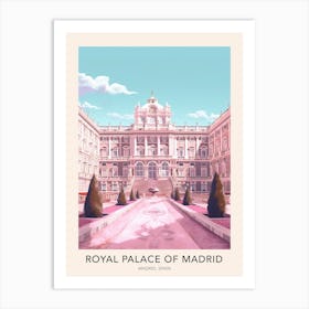 Royal Palace Of Madrid, Spain Travel Poster Art Print