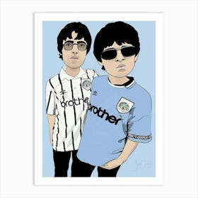 oasis brit pop band music 1 Art Print