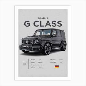 Mercedes Amg G 63 Brabus G Class Art Print