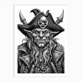 Goblin Pirate 3 Art Print