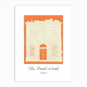 Rome The Book Nook Pastel Colours 5 Poster Art Print