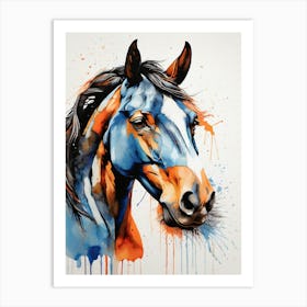 Horse Painting 5 Art Print