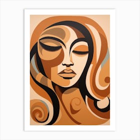 Abstract Of A Woman 6 Art Print