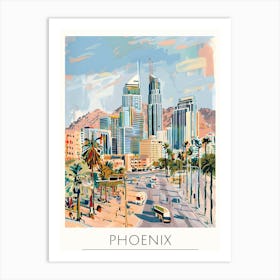 Phoenix Cityscape Art Print