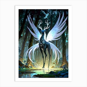 Fairy Deer Art Print