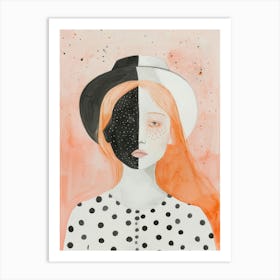 Polka Dot Girl 13 Art Print