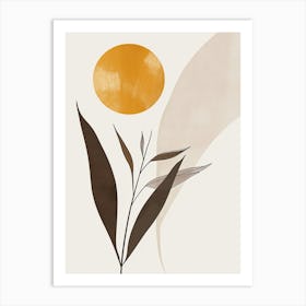 Sun And Leaf 4 Art Print