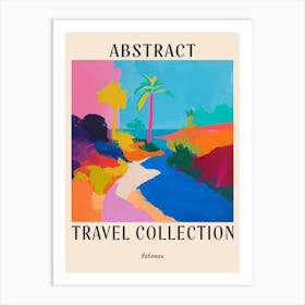 Abstract Travel Collection Poster Bahamas 5 Art Print