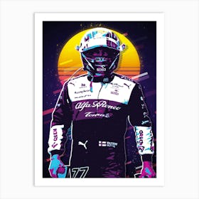 Valtteri Bottas Alfa Romeo Driver Art Print