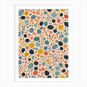 Rainbow Pebbles Art Print