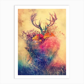 Floral Heart Art Print