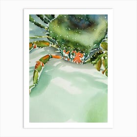 King Crab Storybook Watercolour Art Print