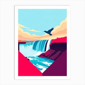 Niagara Falls Illustration No 2 Póster