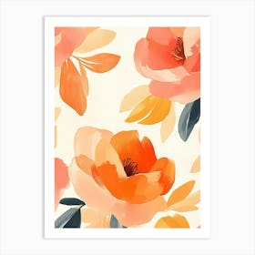 Watercolor Flowers Art Print