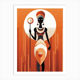 Africa Tribe Minimalism: Embracing Tribal Traditions Art Print