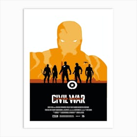 Civil war artwork Art Print