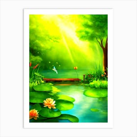 Lily Pond 1 Art Print