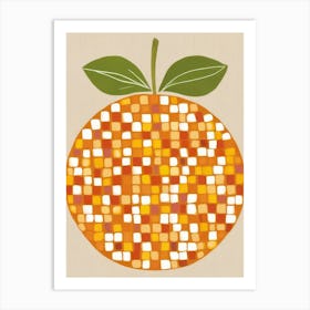 Orange Squares 2 Art Print