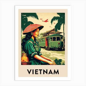 Vietnam 5 Vintage Travel Poster Art Print