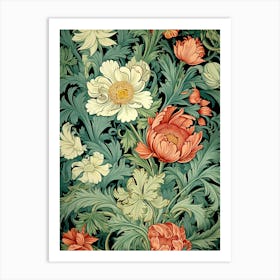 Floral Wallpaper 92 Art Print