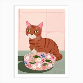 Cat And Jell O 6 Art Print