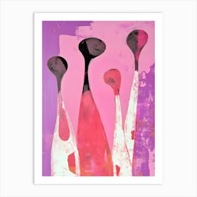 Three Pink Vases Art Print