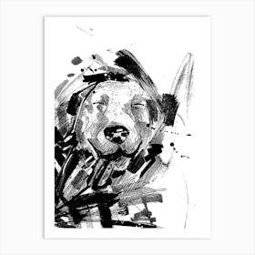 Dog Drawing Art Print