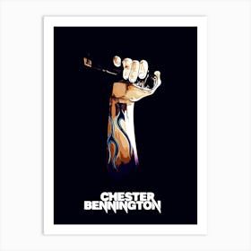 chester bennington 2 Art Print